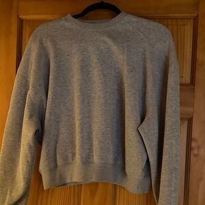 Nuuds Light Gray Crewneck Top